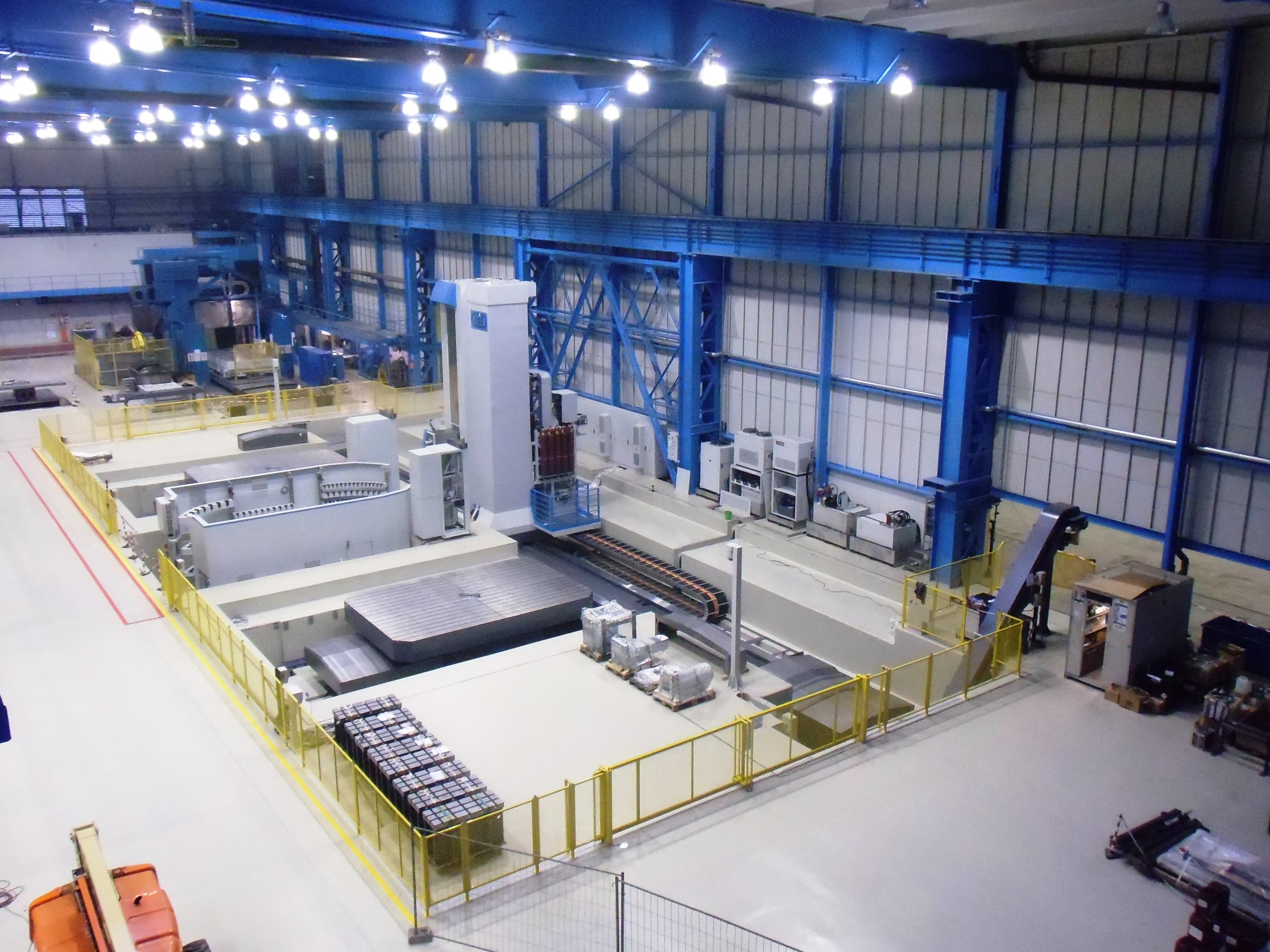 Large part machining on a gantry machine